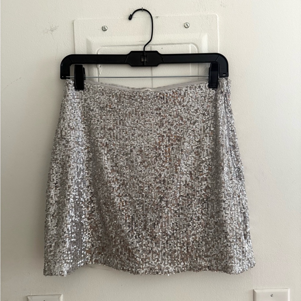 Abercrombie & Fitch | sequin mini skirt skort